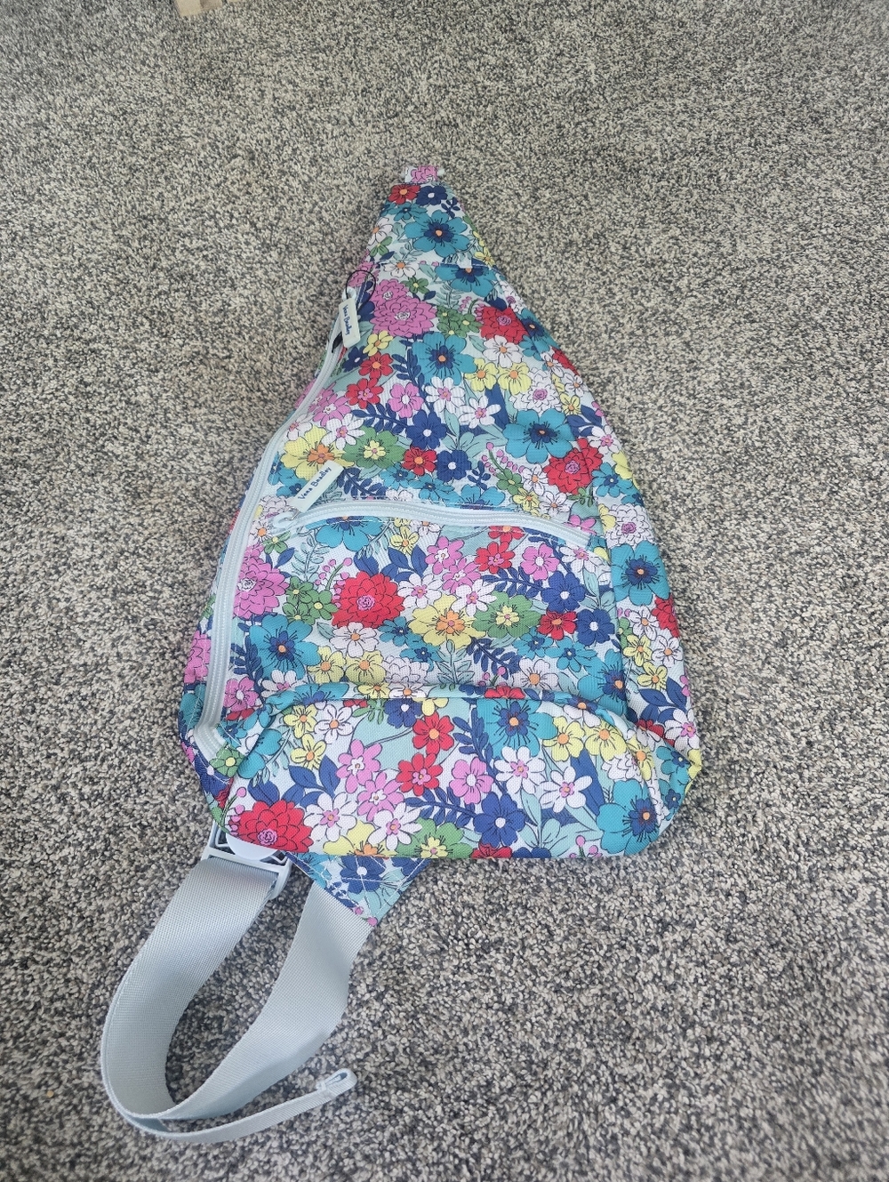 Vera Bradly Retro Floral Print Sling Crossbody Bag